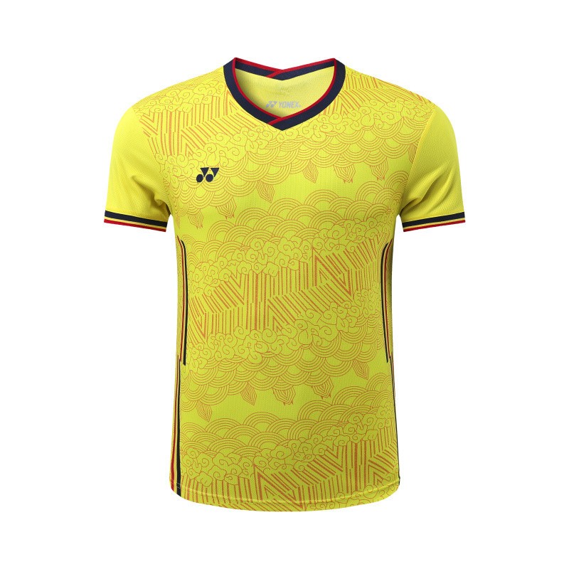 Áo thể thao thông thường cầu lông YONEX, áo sơ mi ngắn tay tập luyện thoáng khí khô nhanh