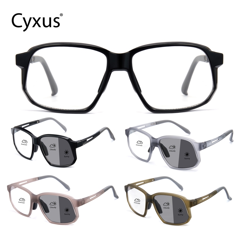 Cyxus Kính chống ánh sáng xanh/kính đổi màu/kính thể thao/kính chống sương mù, thích hợp cho các môn thể thao như bóng rổ và pickleball, có thể đeo trong nhà và ngoài trời, unisex. 8329