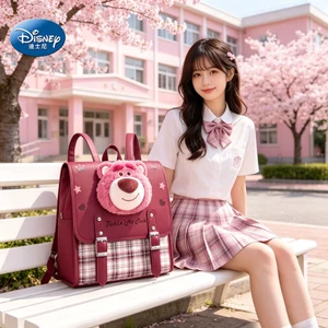 Disney Dâu Gấu Trẻ Em Ba Lô Bé Gái Schoolbag Học Sinh Tiểu Học Phong Cách Mới Quà Tặng Sinh Nhật Lớp Một Ba Sáu