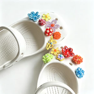 13 Chiếc Nữ Bé Gái Tắc Sandal Giày DIY Quyến Rũ Phong Cách Thời Trang Dopamine Nấm Bling Bling Hoa Mặt Dây Chuyền Nút Lỗ Giày Trang Trí Bộ Phụ Kiện Quà Tặng