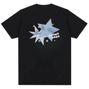 2026 Mới Thư Giãn Im Lặng Điều Trị Freya Skye Nam Bông Tai Kẹp Phố Hip Hop Áo Thun Cotton