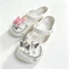7 Chiếc Nữ Bé Gái Tắc Sandal Giày DIY Quyến Rũ Phong Cách Vintage Bướm Hồng Bạc Bướm Mặt Dây Chuyền Nút Lỗ Giày Trang Trí Bộ Phụ Kiện Quà Tặng