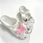 7 Chiếc Nữ Bé Gái Tắc Sandal Giày DIY Quyến Rũ Phong Cách Vintage Bướm Hồng Bạc Bướm Mặt Dây Chuyền Nút Lỗ Giày Trang Trí Bộ Phụ Kiện Quà Tặng