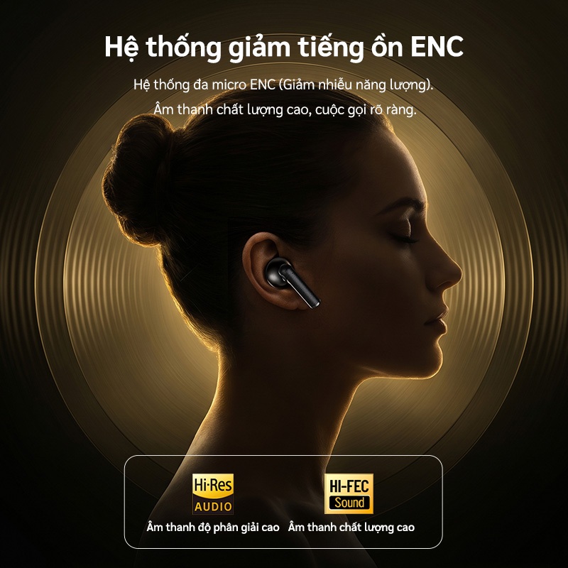 Tai nghe chơi game Acer OHR544 Tai nghe Bluetooth Chất lượng âm thanh HIFI 36 giờ Tuổi thọ pin siêu dài IPX5 Bluetooth chống nước 5.4
