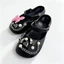 Phong Cách Dễ Thương Họa Tiết Bướm Hồng Quyến Rũ Giày 12 Chiếc Sandal Nữ Trang Trí Nút DIY Phụ Kiện Giày Bộ