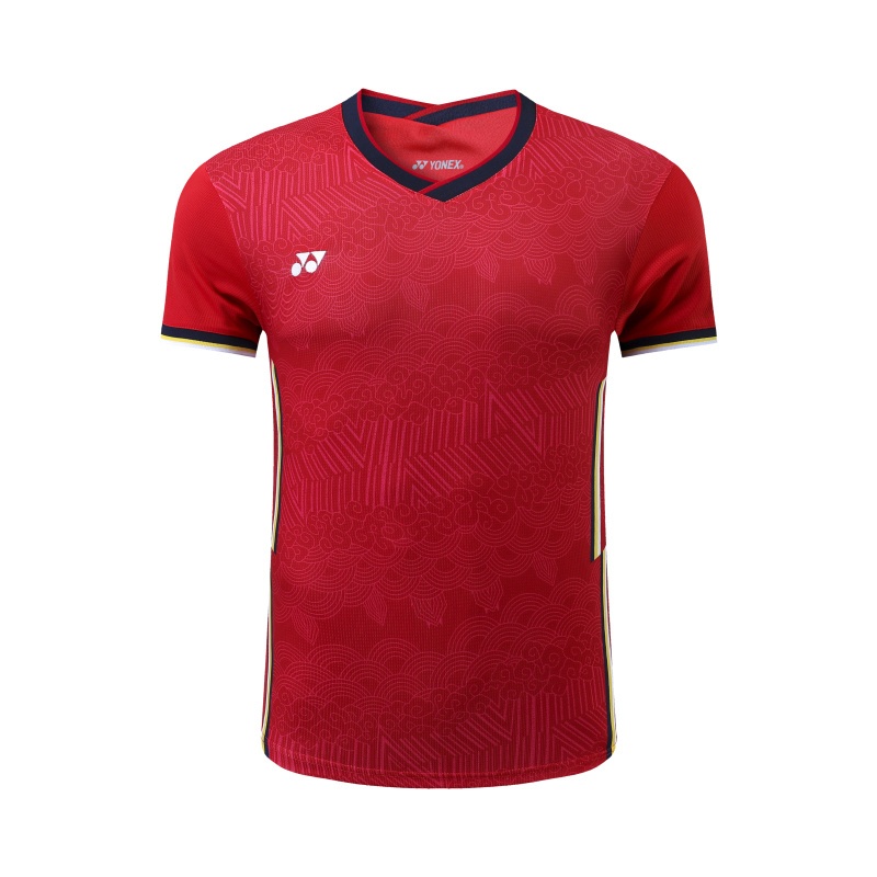 Áo thể thao thông thường cầu lông YONEX, áo sơ mi ngắn tay tập luyện thoáng khí khô nhanh