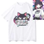 Xanh Anime Lưu Trữ Sugar Rush Fun Manga Cosplay Trang Phục Họa Tiết Thẩm Mỹ Áo Thun Cotton Nguyên Chất