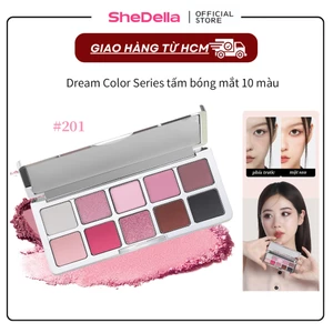 【Shedella，Hàng chính hãng】Bảng phấn mắt 10 màu với hiệu ứng nhũ & matte lâu trôi, chất phấn mịn màng dễ tán, kiểu bán chạy 10g