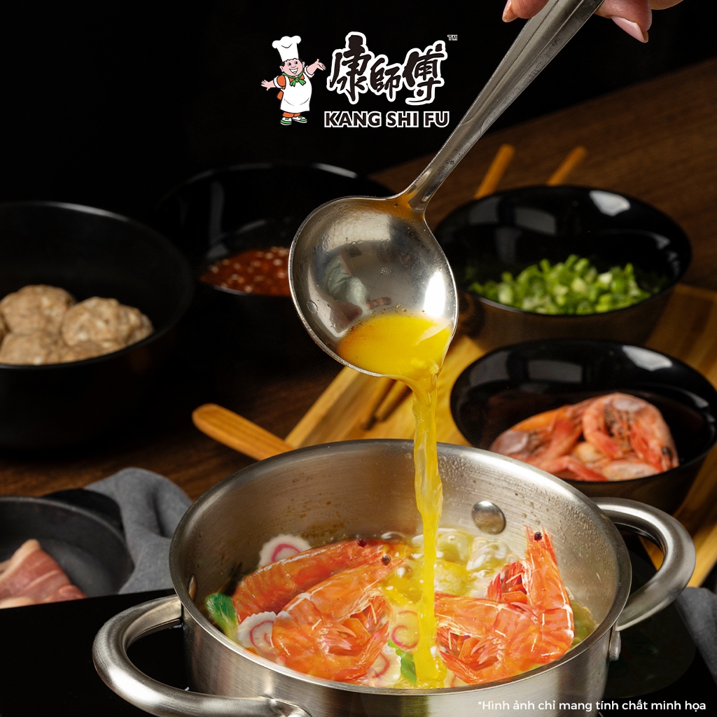 Mì hộp KANG SHI FU vị hải sản, Nước dùng đậm đà, thơm ngon hấp dẫn, 122g/hộp