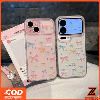 Thích hợp cho OPPO Reno15F Reno15 PRO Reno14F Reno 13F Reno12 F Reno 11F Reno10 Reno8Z Reno7Z Reno8T Reno5 Reno4 Reno6z Vỏ điện thoại TPU chống rơi nơ nhỏ màu đơn giản và sành điệu