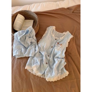 Bộ đồ ngủ ren hoạt hình dễ thương dành cho nữ thoải mái