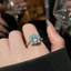 Hoa Hào Quang Nhẫn Đính Đá Cubic Zirconia, Tông Màu Bạc Lấp Lánh Full Ban Nhạc Thanh Lịch Tinh Tế Hàng Ngày Lời Hứa Dự Tiệc Nữ Trang Sức
