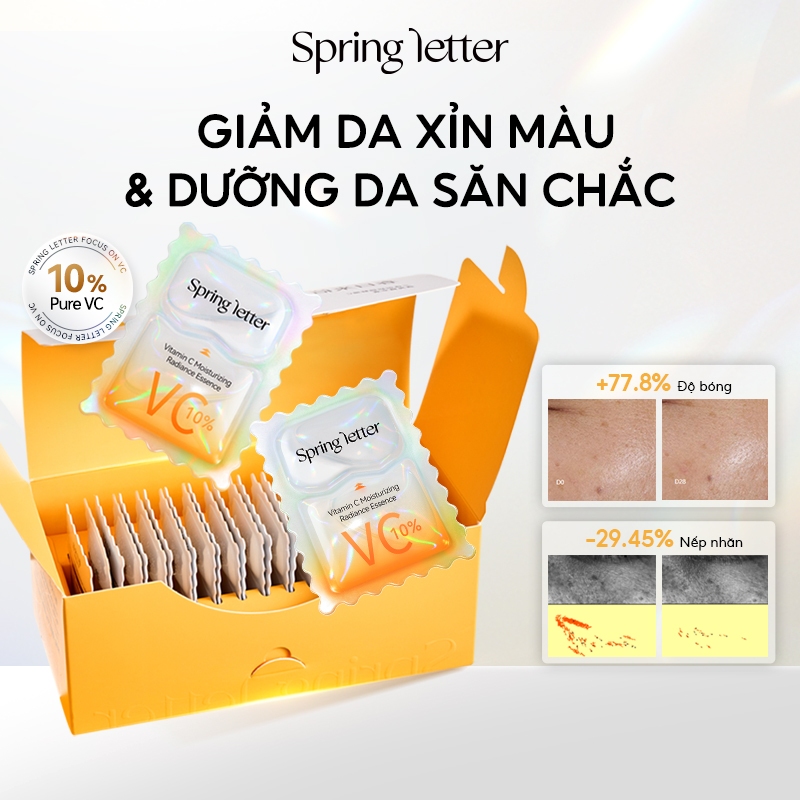 Spring Letter Pure VC SerumTinh Chất Vitamin C Dưỡng Sáng Da Làm Mờ Vết Thâm Mụn Dịu Da