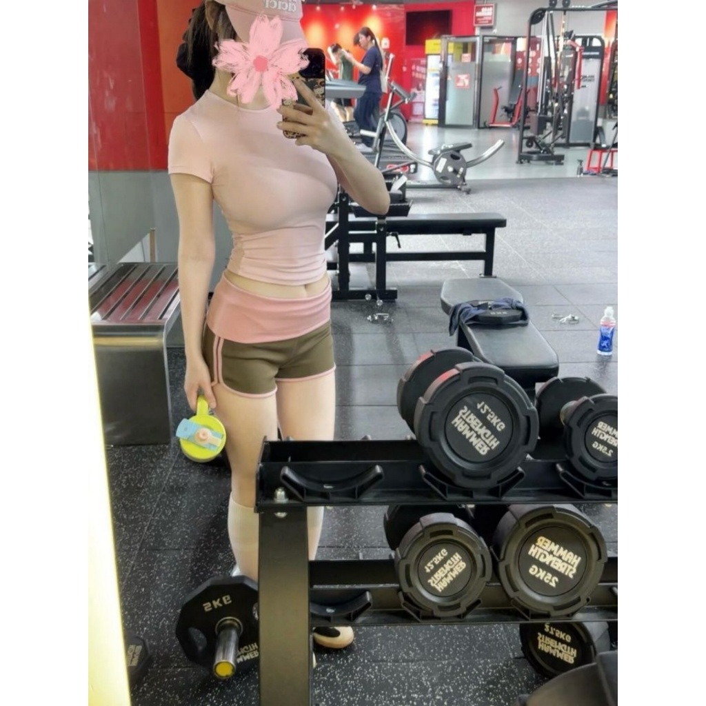 [BANKO] Quần short thể thao Yoga khâu vừa vặn mùa hè dành cho nữ Mỹ
