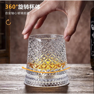 Ánh Sáng Sang Trọng Cao Cấp Whisky Thủy Tinh Pha Lê Cổ Điển Tumbler Xoay Giải Nén Bia Ly Cao Cấp Phương Tây Rượu Ly