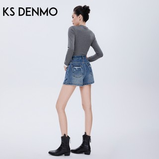 Màu Xanh Đậm Mùa Hè Rách Quần Short Denim Nữ 2026 Phong Cách Mới Cao Cấp Thường Ngày Rời Ôm Hơn Nhìn Chữ a Rộng Quần Nóng