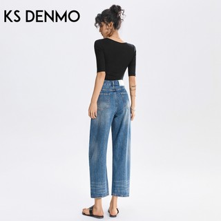 Mùa Hè 2026 Mỏng Retro Rộng Quần Jean Nữ Cao Cấp Đến Mắt Cá Chân Dài Rời Ôm Hơn Nhìn Nhỏ Hình Quả Lê Quần Body