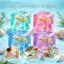 ECILY Squishy Ocean Ice Cube Quả bóng căng thẳng Maltose Squishy Cảm giác Nee Phô mai đẹp Bóp đàn hồi Đồ chơi dành cho người lớn và trẻ em