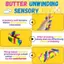 ECILY Bơ Bơ Dính Squishy Đồ Chơi Mềm Bơ Tăng Chậm Bóp Bóng Căng Thẳng Thực Tế Fidget Bơ Cho Văn Phòng Trường Học Lo Âu Cho Trẻ Em Người Lớn, Lo Âu ADHD Tự Kỷ Quà Tặng