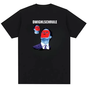 Áo thun cổ tròn 100% Cotton công sở Talking Dwight Retro
