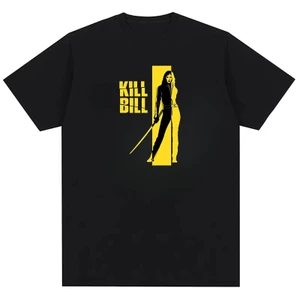 Phim 'Kill Bill' Pulp Fiction 'Django' Quentin Tarantino Họa tiết phim Áo thun Cotton nguyên chất dành cho nam
