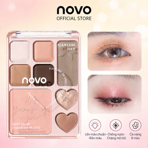 NOVO Palette 8 màu Sweet Holiday - [3in1: Mắt+Má+Highlight] tone đất, makeup nhẹ