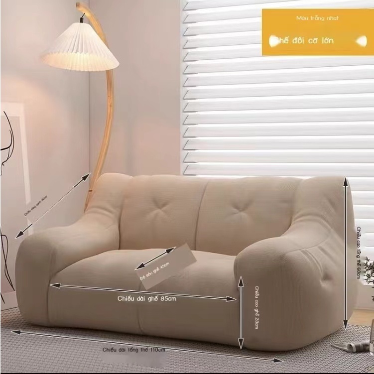[Cotton Hoa Tuyết] Ghế Sofa lười Sunsun  trong phòng ngủ Ban Công Ghế ngồi Tatami Ghế Thư Giãn