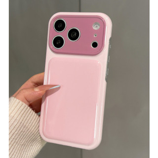 Màu Sắc Tương Phản Silicon Đệm Không Khí Ốp Lưng Điện Thoại iPhone 17Promax 17Pro 15 16 Pro Max Chống Sốc Bảo Vệ Toàn Diện Nữ Vỏ Di Động