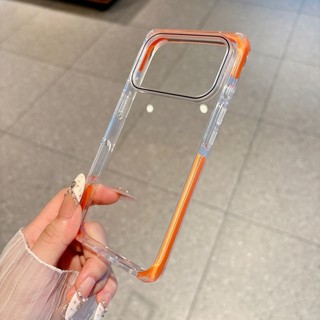Ốp điện thoại trong suốt ngăn chặn màu sắc sáng tạo phù hợp cho iPhone 15 16 17 Pro Max bao gồm tất cả vỏ silicon chống rơi