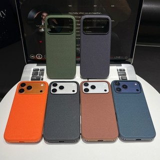 Ốp điện thoại từ vải công nghệ tương tự chính thức phù hợp cho iPhone 13 14 15 16 17 Pro Max mờ chống vân tay bao gồm tất cả vỏ chống rơi