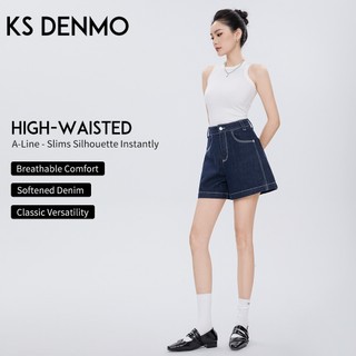 Quần Short Denim Xanh Cao Cấp Cho Nữ - Thiết Kế Mới Ôm Dáng, Thích Hợp Mùa Hè