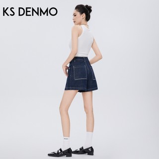 Quần Short Denim Xanh Cao Cấp Cho Nữ - Thiết Kế Mới Ôm Dáng, Thích Hợp Mùa Hè