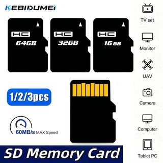 3 Chiếc 16 / 32 / 64GB Flash Thẻ Nhớ Di Động Tốc Độ Cao Micro TF SD Thẻ Cho Điện Thoại Thông Minh Android Máy Tính Bảng Phụ Kiện Máy Ảnh