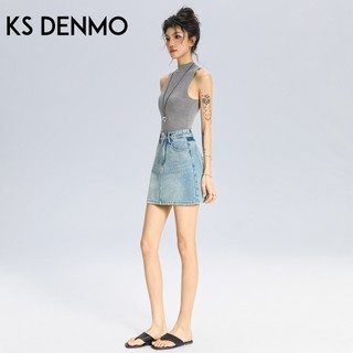 Váy Denim Nữ Lưng Cao Xanh Nhạt 2026 - Dáng Xòe Ôm Hợp Thời Trang