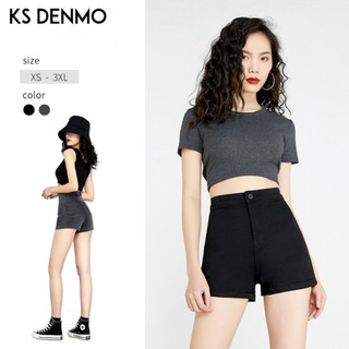 Quần Short Jean Nữ Đen 2026 Vải Mềm Cao Cấp - Phong Cách Âu Mỹ Sexy Đáy Thấp