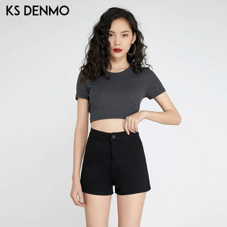Quần Short Jean Nữ Đen 2026 Vải Mềm Cao Cấp - Phong Cách Âu Mỹ Sexy Đáy Thấp