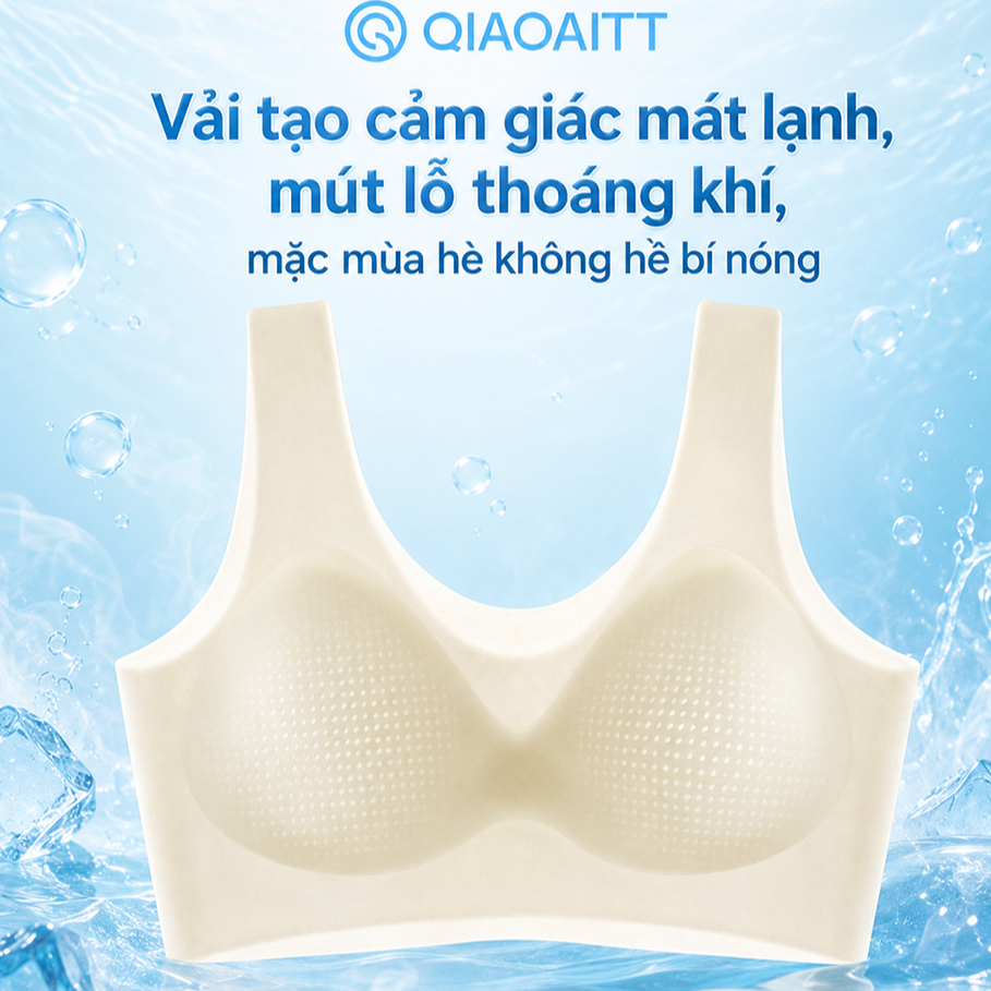 Áo Lót Áo Ngực Áo Bra Nữ Qiaoaiti Bra Chất Su Lạnh Mút Mỏng Không Gọng Thoáng Mát  Không Lộ Viền 6813