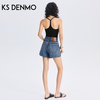 Retro Thường Ngày Cao Cấp Chữ a Quần Short Denim Nữ Mùa Hè 2026 Phong Cách Mới Rời Ôm Hơn Nhìn Nhỏ Ống Rộng Quần Nóng
