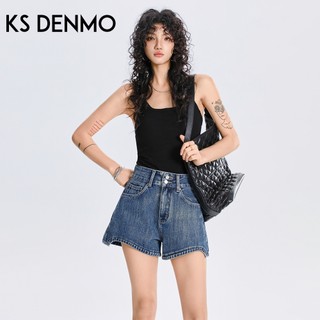 Retro Thường Ngày Cao Cấp Chữ a Quần Short Denim Nữ Mùa Hè 2026 Phong Cách Mới Rời Ôm Hơn Nhìn Nhỏ Ống Rộng Quần Nóng