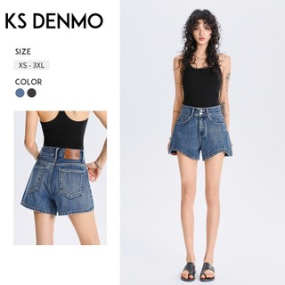 Retro Thường Ngày Cao Cấp Chữ a Quần Short Denim Nữ Mùa Hè 2026 Phong Cách Mới Rời Ôm Hơn Nhìn Nhỏ Ống Rộng Quần Nóng