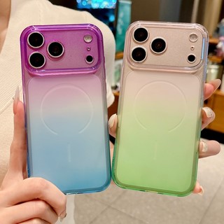 Ốp điện thoại trong suốt TPU cửa sổ lớn sang trọng phù hợp cho iPhone 13 14 15 16 17 Pro Max màu kép bao gồm tất cả vỏ mềm chống rơi