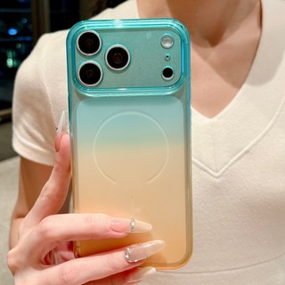 Ốp điện thoại trong suốt TPU cửa sổ lớn sang trọng phù hợp cho iPhone 13 14 15 16 17 Pro Max màu kép bao gồm tất cả vỏ mềm chống rơi
