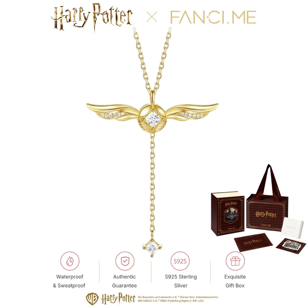 ⚡️BÁN HOT⚡️FANCIME × Harry Potter Golden Snitch Sterling Bạc Vòng Cổ Quà Tặng Cho Nữ / Potterhead _ Hợp Tác Chính Hãng Toàn Cầu