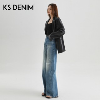 Quần Jean Nữ Style Mới, Ống Rộng Retro, Thích Hợp Thời Trang Hiện Đại