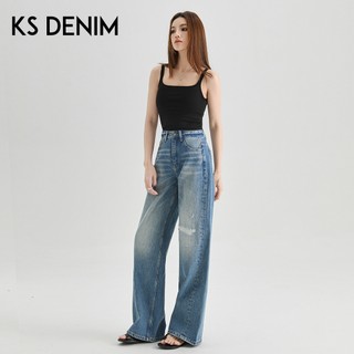 Quần Jean Nữ Style Mới, Ống Rộng Retro, Thích Hợp Thời Trang Hiện Đại
