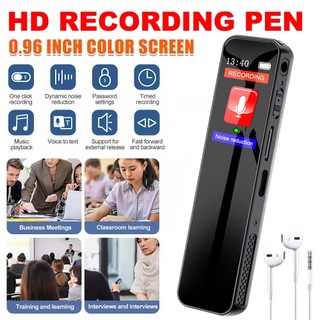Máy ghi âm kỹ thuật số Bút phát lại Máy nghe nhạc MP3 Di động Kích hoạt bằng giọng nói Ghi âm thanh cho cuộc phỏng vấn cuộc họp