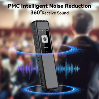 1536Kbps Máy Ghi Âm Kỹ Thuật Số Bút Hỗ Trợ Thẻ 128GB Âm Thanh Kỹ Thuật Số Giọng Nói Máy Nghe Nhạc MP3 Ghi Âm Di Động Cho Cuộc Họp Phỏng Vấn