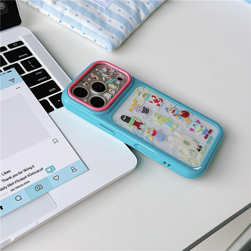 IPhone 17 PRO MAX Vỏ điện thoại xử lý chất liệu Acrylic họa tiết hoạt hình