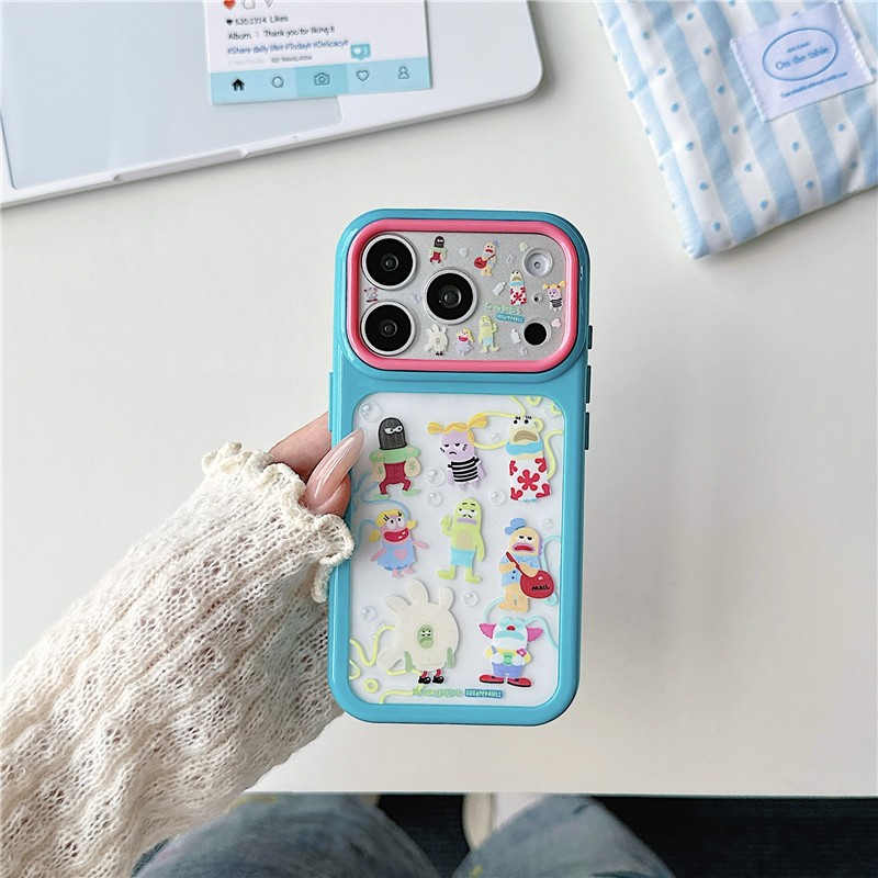 IPhone 17 PRO MAX Vỏ điện thoại xử lý chất liệu Acrylic họa tiết hoạt hình