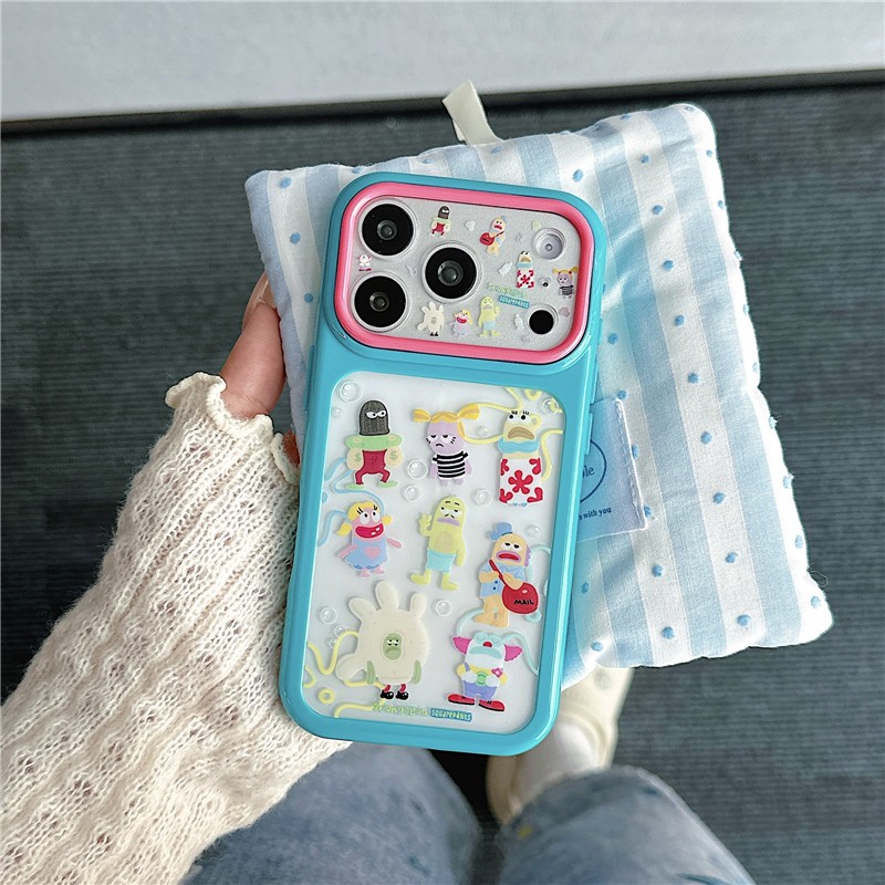 IPhone 17 PRO MAX Vỏ điện thoại xử lý chất liệu Acrylic họa tiết hoạt hình